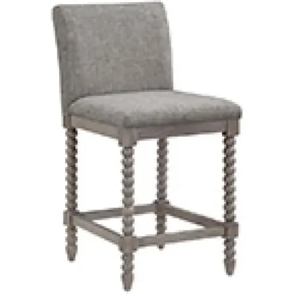 Bar Stools & Counter Height Stools-Kirkland's Home Spindle Legs Counter Stool Gray