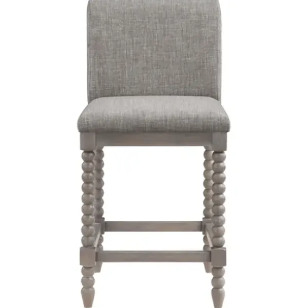 Bar Stools & Counter Height Stools-Kirkland's Home Spindle Legs Counter Stool Gray