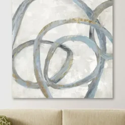 Canvas Art-Kirkland's Home Spiral Giclee Canvas Art Print Blue