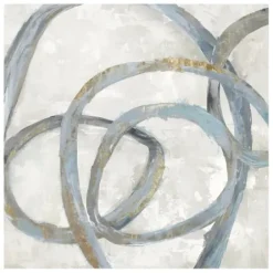 Canvas Art-Kirkland's Home Spiral Giclee Canvas Art Print Blue