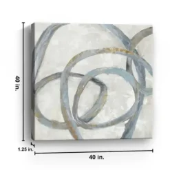 Canvas Art-Kirkland's Home Spiral Giclee Canvas Art Print Blue