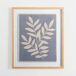 Framed Art-Kirkland's Home Spring Foliage Framed Art Print Blue