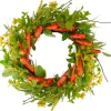 Wreaths-Kirkland's Home Springtime Carrots Easter Wreath Green/Orange