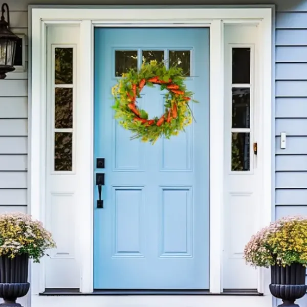 Wreaths-Kirkland's Home Springtime Carrots Easter Wreath Green/Orange