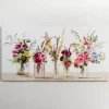 Canvas Art-Kirkland's Home Springtime Floral Bouquet Vases Canvas Art Print Multi