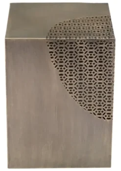 Accent & End Tables-Kirkland's Home Square Antique Gold Metal Accent Table