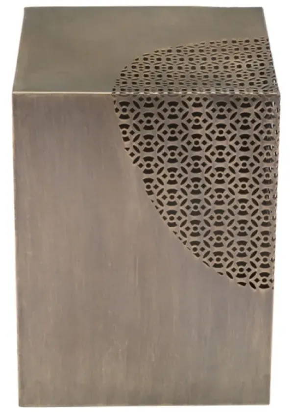 Accent & End Tables-Kirkland's Home Square Antique Gold Metal Accent Table