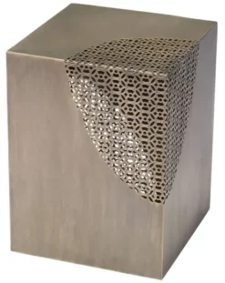 Accent & End Tables-Kirkland's Home Square Antique Gold Metal Accent Table