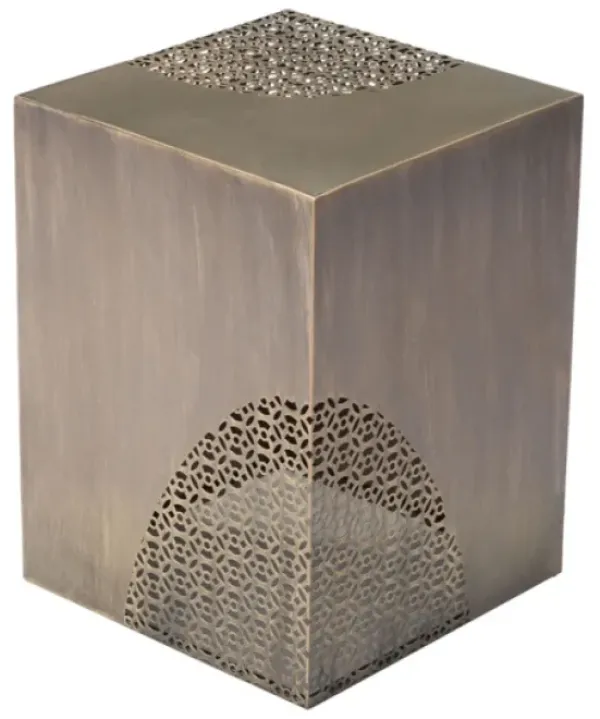 Accent & End Tables-Kirkland's Home Square Antique Gold Metal Accent Table