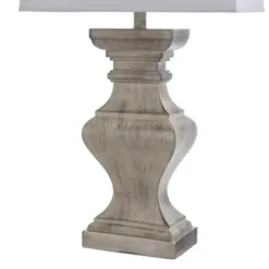 Table Lamps-Kirkland's Home Square Candlestick Table Lamp Ivory