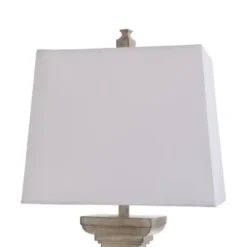 Table Lamps-Kirkland's Home Square Candlestick Table Lamp Ivory