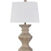 Table Lamps-Kirkland's Home Square Candlestick Table Lamp Tan