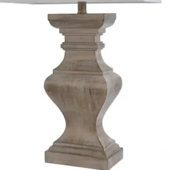 Table Lamps-Kirkland's Home Square Candlestick Table Lamp Tan