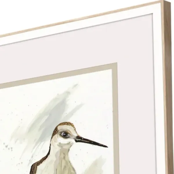 Framed Art-Kirkland's Home Stilt Birds Framed Art Prints, Set Of 2 White/Tan