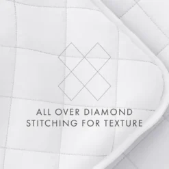 Quilts-Kirkland's Home Stitched Diamond 3-Pc. King Quilt Set White