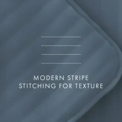 Quilts-Kirkland's Home Stitched Stripes 3-Pc. King Quilt Set Blue