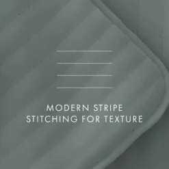 Quilts-Kirkland's Home Stitched Stripes 2-Pc. Twin Quilt Set Green