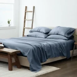 Bed Sheets-Kirkland's Home Stone 6-Pc. King Sheet Set Blue