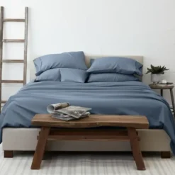 Bed Sheets-Kirkland's Home Stone 4-Pc. Twin Sheet Set Blue