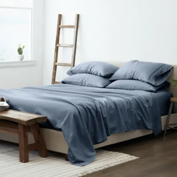 Bed Sheets-Kirkland's Home Stone 4-Pc. Twin Sheet Set Blue