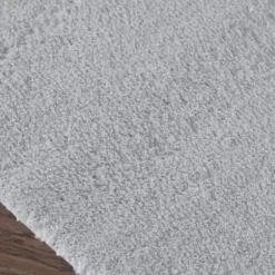 Bathroom Rugs-Kirkland's Home Stone Plush Reversible Cotton Bath Mat, 45 In. Gray