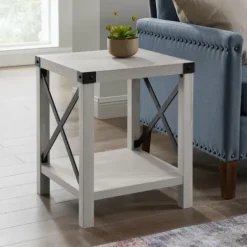 Accent & End Tables-Kirkland's Home Stone Rustic Wood Accent Table Gray