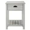 Accent & End Tables-Kirkland's Home Stone Single Drawer Accent Table Gray