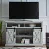 Tv Stands & Media Consoles-Kirkland's Home Stone Sliding Barn Door Highboy Tv Stand Gray