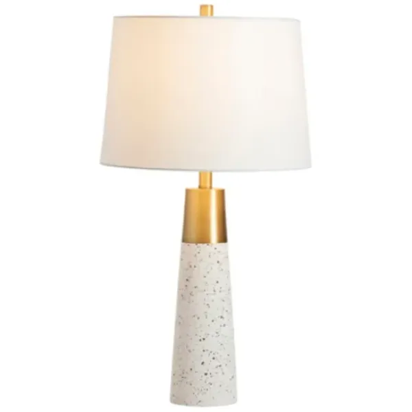 Table Lamps-Kirkland's Home Stone Speckled Table Lamp White
