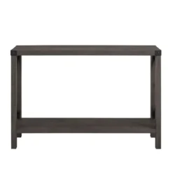 Console Tables-Kirkland's Home Stormy Gray X Side Frame Console Table