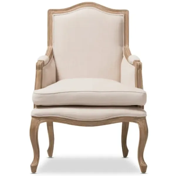 Accent Chairs-Kirkland's Home Streaked Antique Accent Chair Ivory