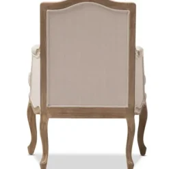 Accent Chairs-Kirkland's Home Streaked Antique Accent Chair Ivory