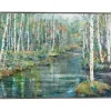 Canvas Art-Kirkland's Home Streaming Framed Canvas Art Print Blue/Green/Gray