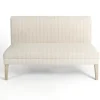 Benches & Ottomans-Kirkland's Home Striped Banquette Bench Ivory