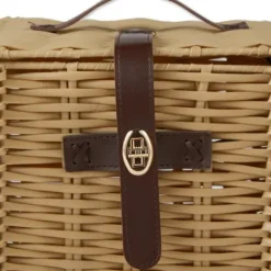 Baskets & Boxes-Kirkland's Home Striped Woven Bone Shaped Basket, 24 In. Tan/Brown