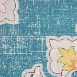 Outdoor Rugs-Kirkland's Home Summer Hues Floral Burst Outdoor Area Rug, 6X9 Multi