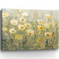 Canvas Art-Kirkland's Home Summer In Bloom Ii Canvas Art Print, 40X30 In. Green/Yellow
