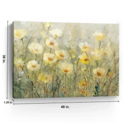 Canvas Art-Kirkland's Home Summer In Bloom Iii Canvas Art Print, 48X36 In. Green/Yellow