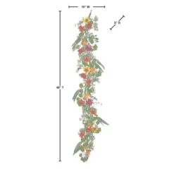 Arrangements & Greenery-Kirkland's Home Summer Shasta Daisy Garland Multi/Green
