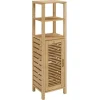 Bathroom Furniture-Kirkland's Home Sumter Bamboo Shelves And Cabinet