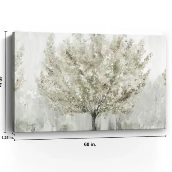 Canvas Art-Kirkland's Home Sun Kissed Blossoms Giclee Canvas Art Print White/Gray/Green