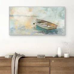 Canvas Art-Kirkland's Home Sunday Solitude Framed Canvas Art Print Blue