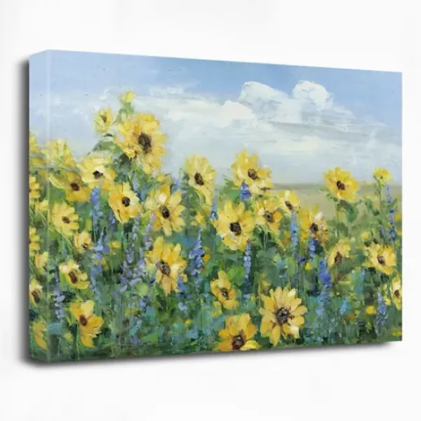 Canvas Art-Kirkland's Home Sunflower Fields Forever Giclee Canvas Art Print Yellow