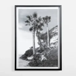 Framed Art-Kirkland's Home Swaying Palms Framed Art Print Black/White
