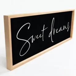 Wall Quotes & Signs-Kirkland's Home Sweet Dreams Wood Frame Wall Plaque Black