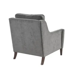 Accent Chairs-Kirkland's Home Swoop Arm Upholstered Accent Chair Gray