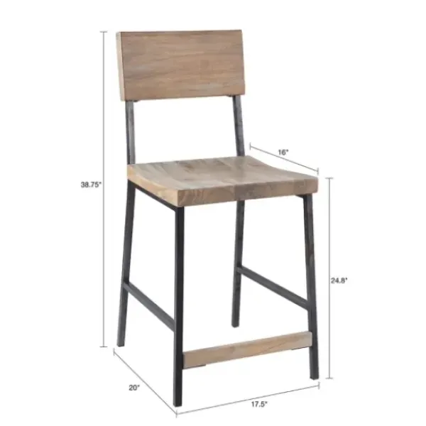 Bar Stools & Counter Height Stools-Kirkland's Home Tacoma Counter Stool Tan