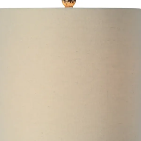 Table Lamps-Kirkland's Home Tall Distressed Cream Table Lamps, Set Of 2 Ivory