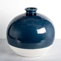 Vases-Kirkland's Home Tall Terracotta Vase, 14 In. Black
