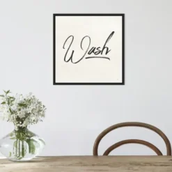 Wall Quotes & Signs-Kirkland's Home Tan And Black Wash Laundry Framed Wall Plaque Tan/Black